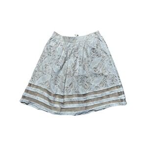 Women's White & Nude Lace Skirt. Size Small. "Miami" Boutique brand. Summer.Work